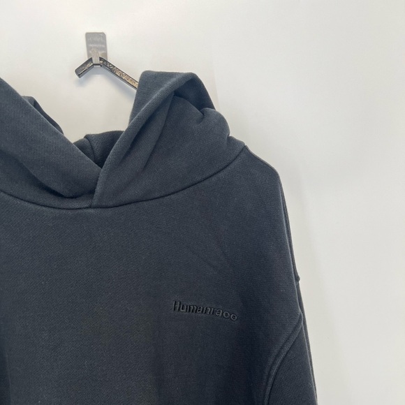 Adidas x Humanrace Pharrell Williams Logo Basics Hoodie In Black - Picture 3 of 8